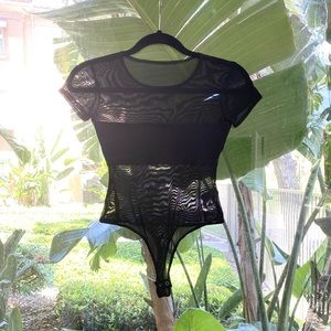 American apparel Mesh Block bodysuit